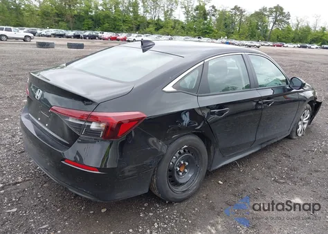 2025 Honda Civic Lx из США, поврежденный, VIN 2HGFE2F24SH546803